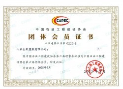 中国石油工程建设协会会员证书